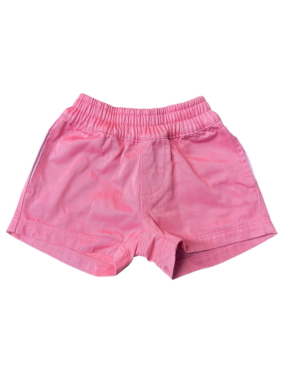 The Beaufort Bonnet Company Peach Elastic-Waist Boys' Shorts Size 6-12 Months